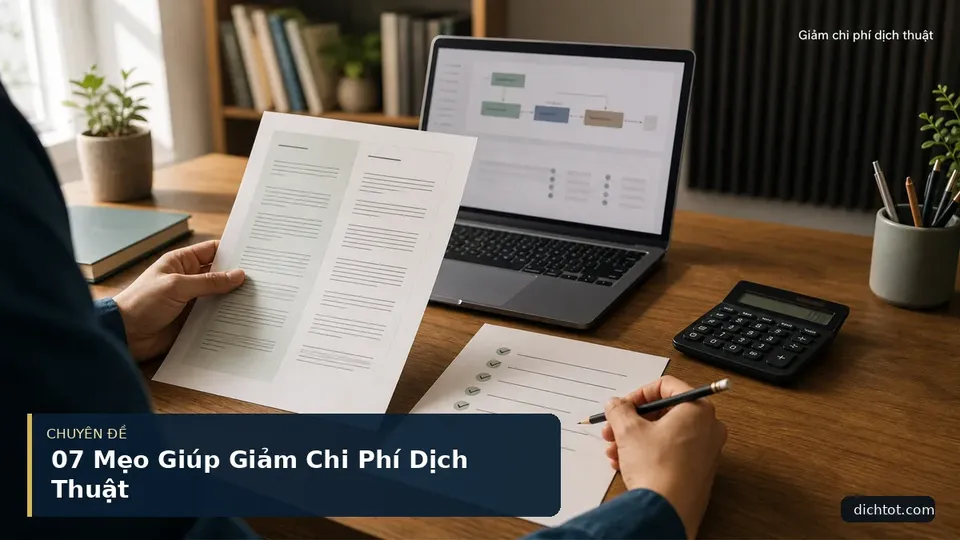07 Mẹo Giúp Giảm Chi Phí Dịch Thuật