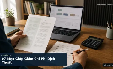 07 Mẹo Giúp Giảm Chi Phí Dịch Thuật