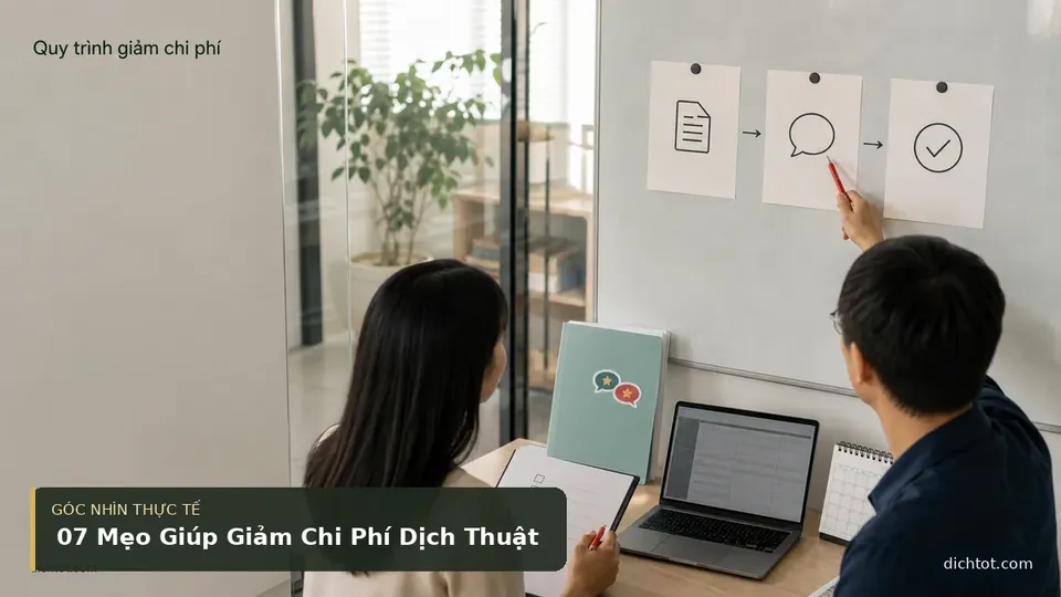 07 Mẹo Giúp Giảm Chi Phí Dịch Thuật — hình minh họa dịch thuật