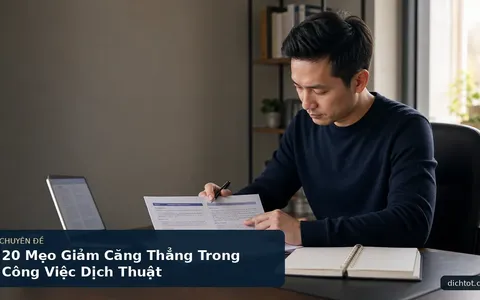 20 Mẹo Giảm Căng Thẳng Trong Công Việc Dịch Thuật