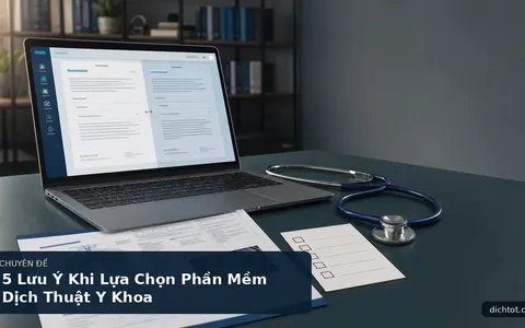 5 Lưu Ý Khi Lựa Chọn Phần Mềm Dịch Thuật Y Khoa