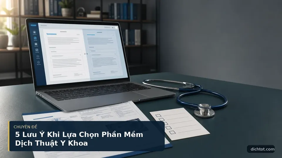 5 Lưu Ý Khi Lựa Chọn Phần Mềm Dịch Thuật Y Khoa