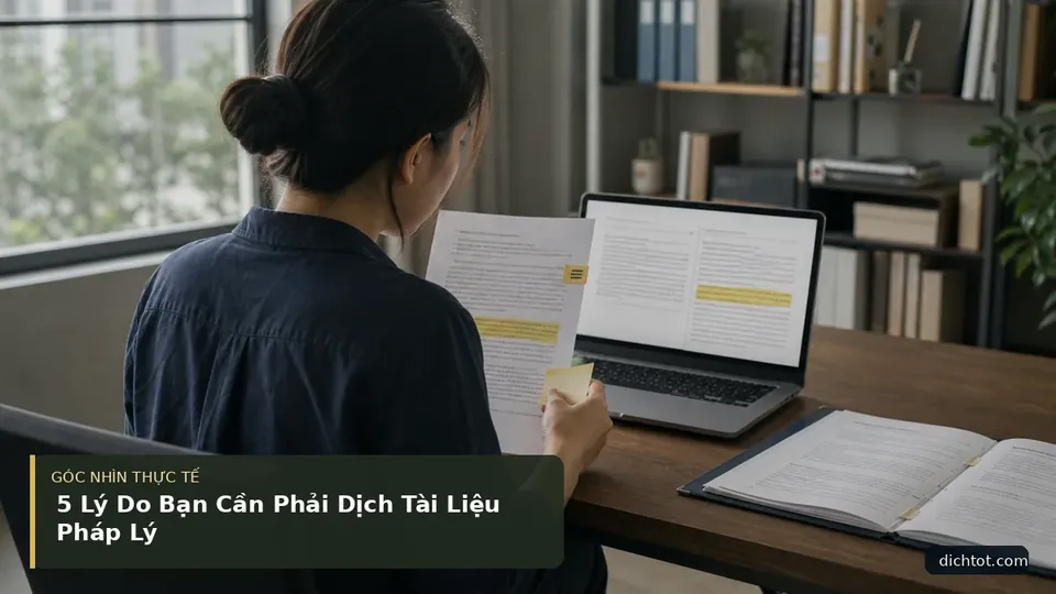 Chi tiết minh họa dịch thuật trong bài 5 Lý Do Bạn Cần Phải Dịch Tài Liệu Pháp Lý