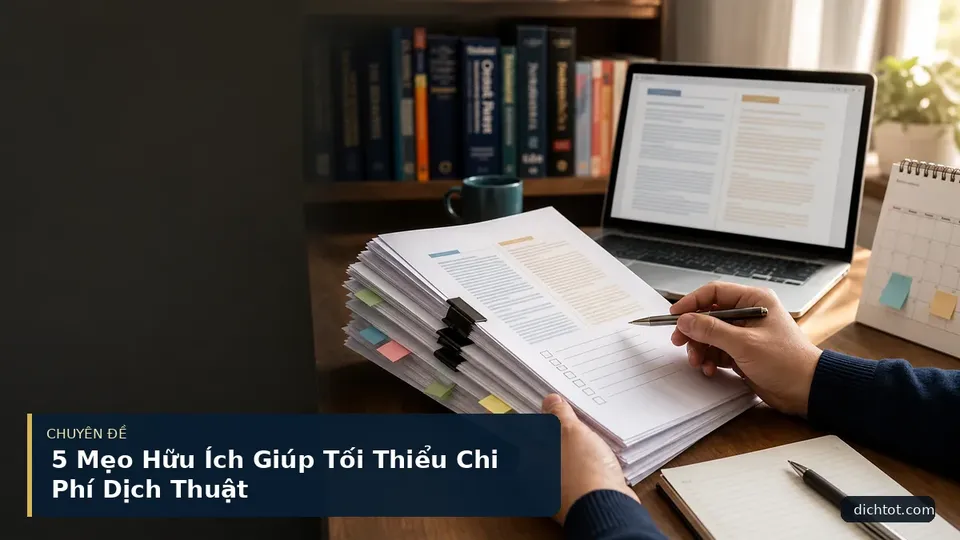 5 Mẹo Hữu Ích Giúp Tối Thiểu Chi Phí Dịch Thuật