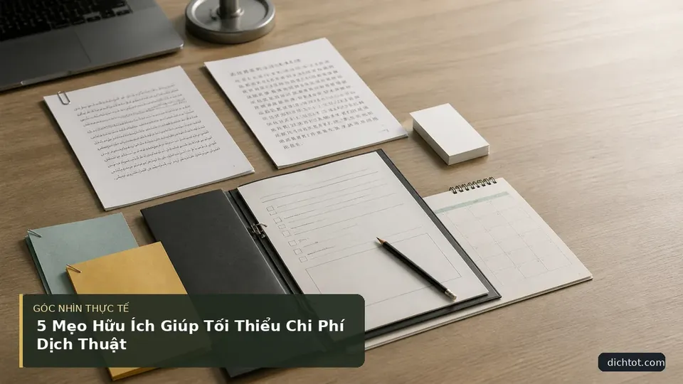 5 Mẹo Hữu Ích Giúp Tối Thiểu Chi Phí Dịch Thuật — hình minh họa dịch thuật