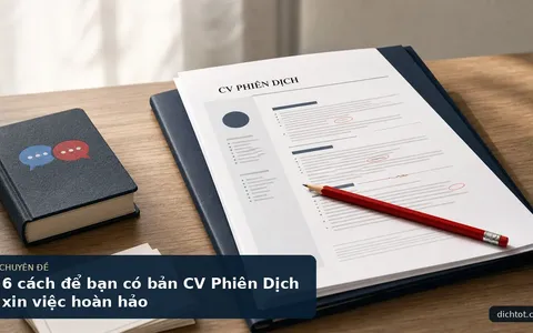 6 cách để bạn có bản CV Phiên Dịch xin việc hoàn hảo