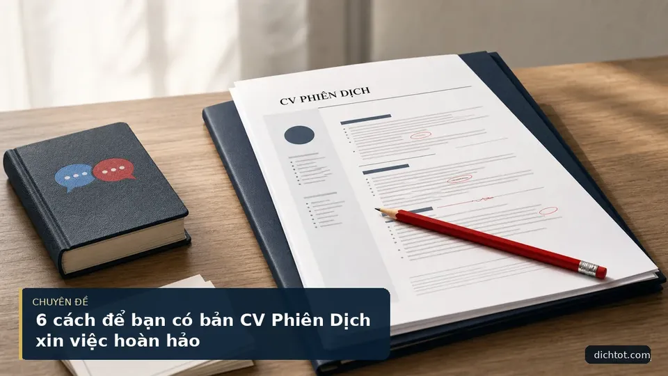 6 cách để bạn có bản CV Phiên Dịch xin việc hoàn hảo