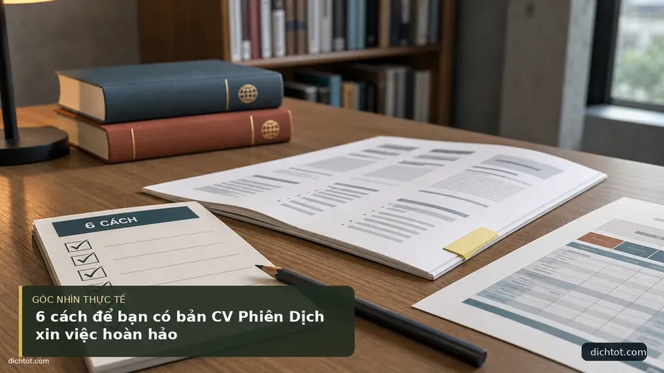 Chi tiết minh họa dịch thuật trong bài 6 cách để bạn có bản CV Phiên Dịch xin việc hoàn hảo