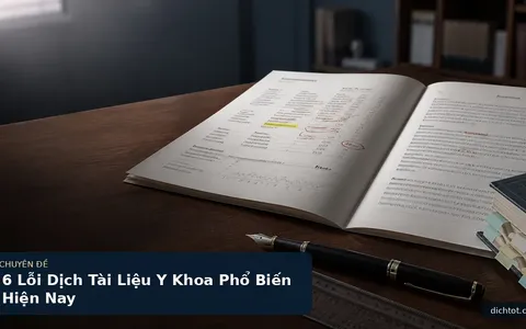 6 Lỗi Dịch Tài Liệu Y Khoa Phổ Biến Hiện Nay