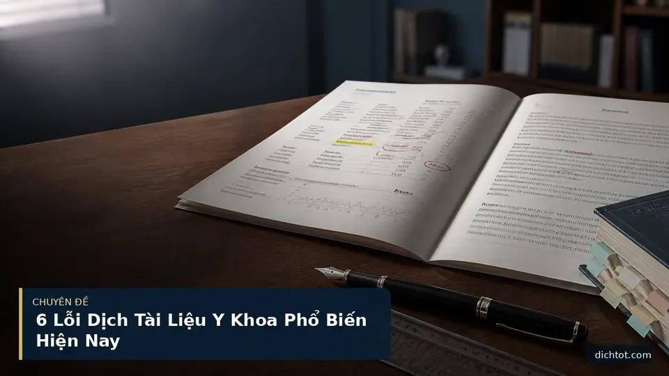 6 Lỗi Dịch Tài Liệu Y Khoa Phổ Biến Hiện Nay