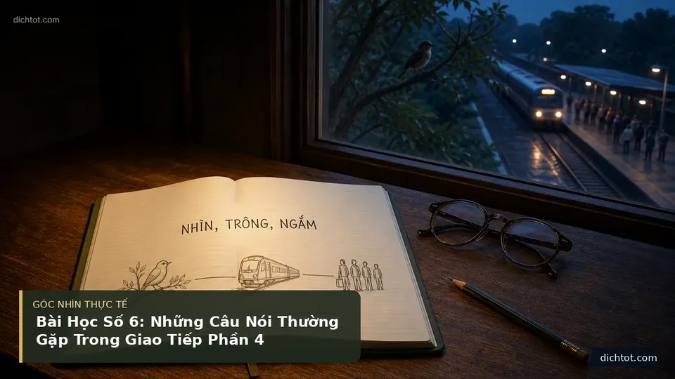 Chi tiết minh họa dịch thuật trong bài Bài Học Số 6: Những Câu Nói Thường Gặp Trong Giao Tiếp Phần 4