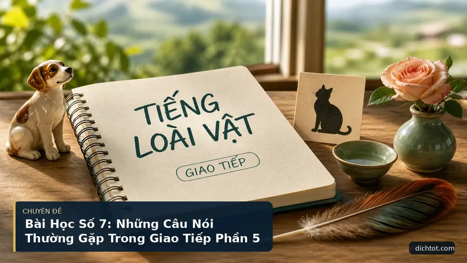Bài Học Số 7: Những Câu Nói Thường Gặp Trong Giao Tiếp Phần 5