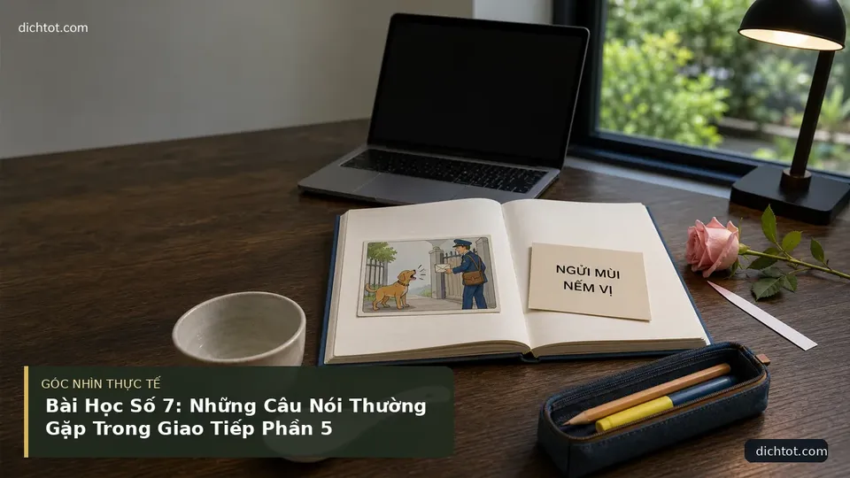 Chi tiết minh họa dịch thuật trong bài Bài Học Số 7: Những Câu Nói Thường Gặp Trong Giao Tiếp Phần 5