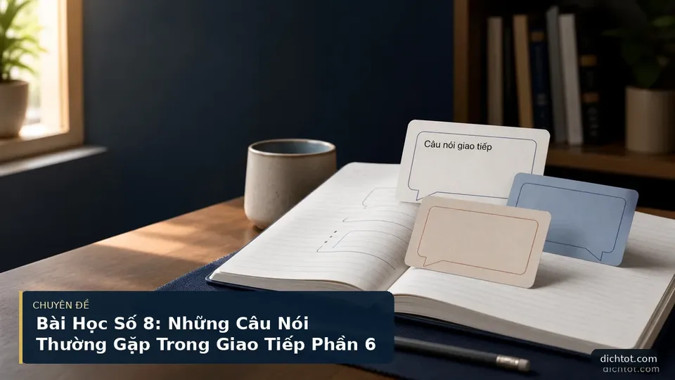 Bài Học Số 8: Những Câu Nói Thường Gặp Trong Giao Tiếp Phần 6