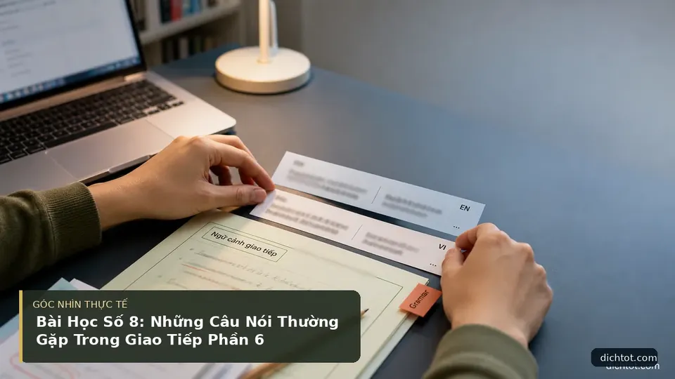 Chi tiết minh họa dịch thuật trong bài Bài Học Số 8: Những Câu Nói Thường Gặp Trong Giao Tiếp Phần 6