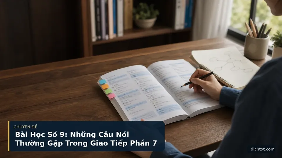 Bài Học Số 9: Những Câu Nói Thường Gặp Trong Giao Tiếp Phần 7