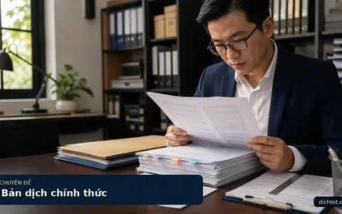 Bản Dịch Chính Thức Và Những Vấn Đề Bạn Cần Biết