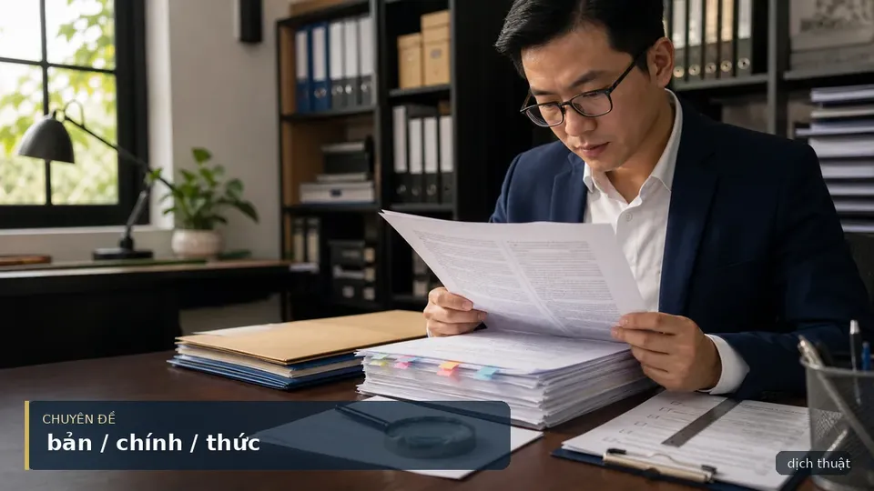 Bản Dịch Chính Thức Và Những Vấn Đề Bạn Cần Biết