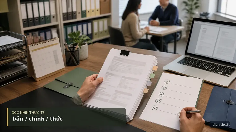 Bản Dịch Chính Thức Và Những Vấn Đề Bạn Cần Biết — hình minh họa dịch thuật