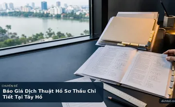 Báo Giá Dịch Thuật Hồ Sơ Thầu Chi Tiết Tại Tây Hồ