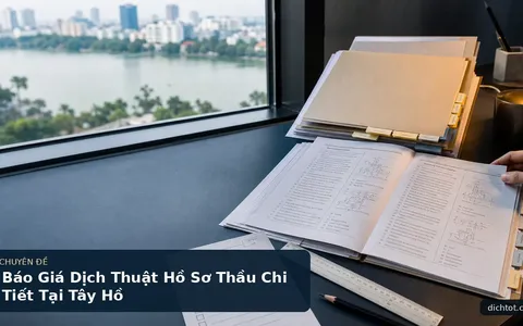 Báo Giá Dịch Thuật Hồ Sơ Thầu Chi Tiết Tại Tây Hồ