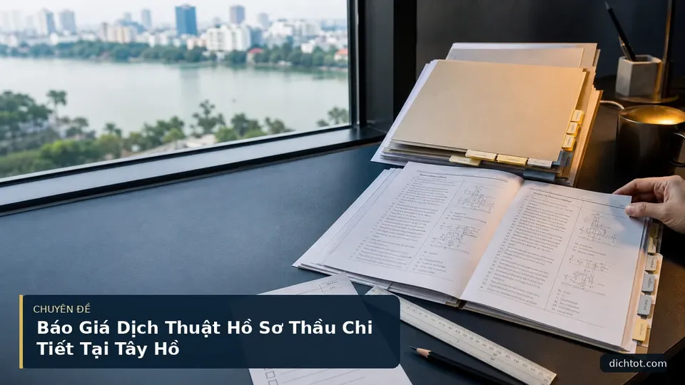 Báo Giá Dịch Thuật Hồ Sơ Thầu Chi Tiết Tại Tây Hồ