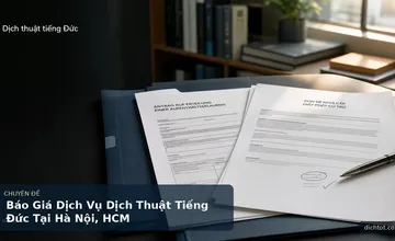 Báo Giá Dịch Vụ Dịch Thuật Tiếng Đức Tại Hà Nội, HCM