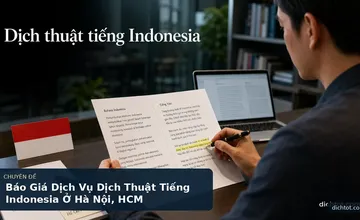 Báo Giá Dịch Vụ Dịch Thuật Tiếng Indonesia Ở Hà Nội, HCM