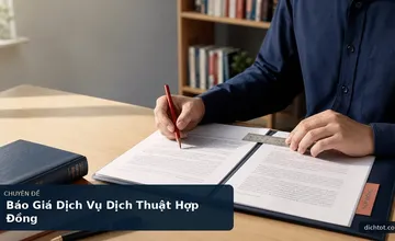 Báo Giá Dịch Vụ Dịch Thuật Hợp Đồng