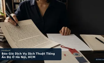Báo Giá Dịch Vụ Dịch Thuật Tiếng Ấn Độ Ở Hà Nội, HCM