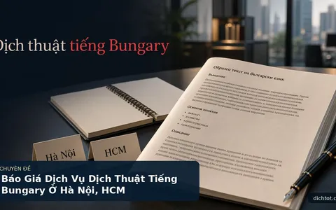 Báo Giá Dịch Vụ Dịch Thuật Tiếng Bungary Ở Hà Nội, HCM