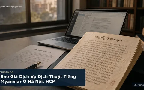Báo Giá Dịch Vụ Dịch Thuật Tiếng Myanmar Ở Hà Nội, HCM