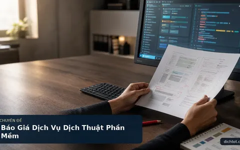 Báo Giá Dịch Vụ Dịch Thuật Phần Mềm
