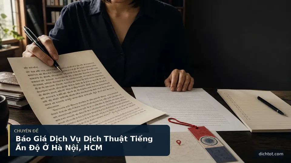 Báo Giá Dịch Vụ Dịch Thuật Tiếng Ấn Độ Ở Hà Nội, HCM