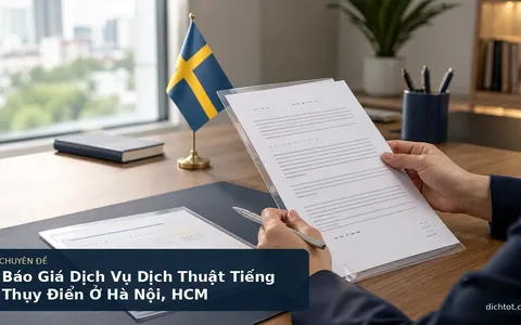 Báo Giá Dịch Vụ Dịch Thuật Tiếng Thụy Điển Ở Hà Nội, HCM