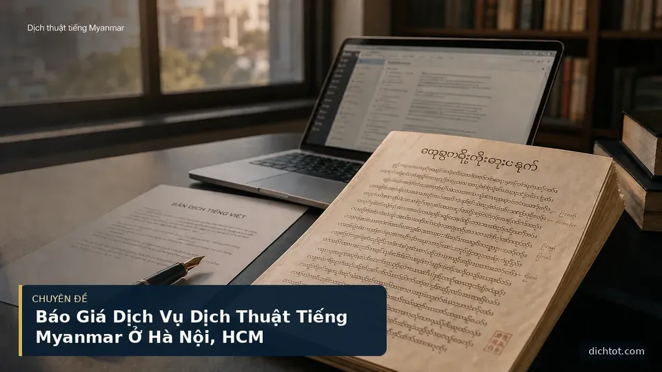 Báo Giá Dịch Vụ Dịch Thuật Tiếng Myanmar Ở Hà Nội, HCM