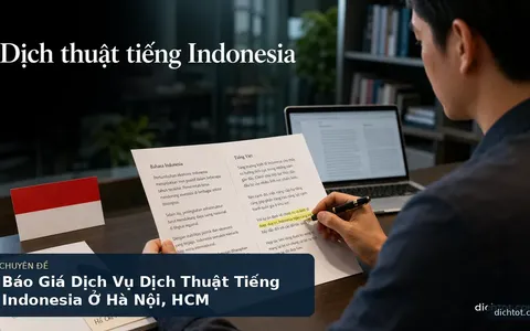 Báo Giá Dịch Vụ Dịch Thuật Tiếng Indonesia Ở Hà Nội, HCM