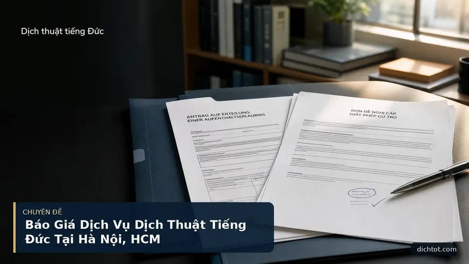 Báo Giá Dịch Vụ Dịch Thuật Tiếng Đức Tại Hà Nội, HCM