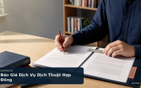 Báo Giá Dịch Vụ Dịch Thuật Hợp Đồng
