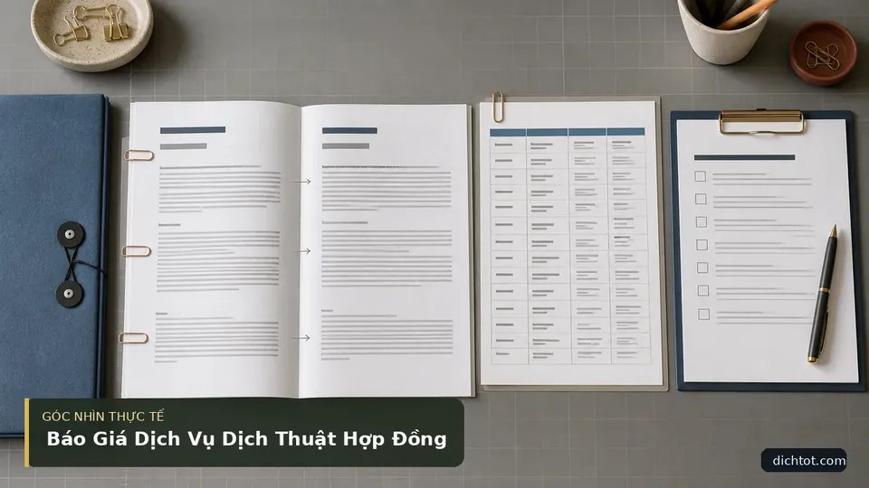 Báo Giá Dịch Vụ Dịch Thuật Hợp Đồng — hình minh họa dịch thuật