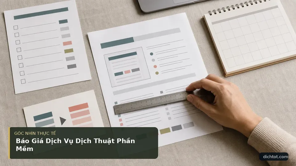 Báo Giá Dịch Vụ Dịch Thuật Phần Mềm — hình minh họa dịch thuật