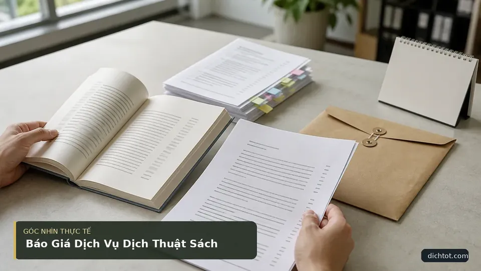 Báo Giá Dịch Vụ Dịch Thuật Sách — hình minh họa dịch thuật