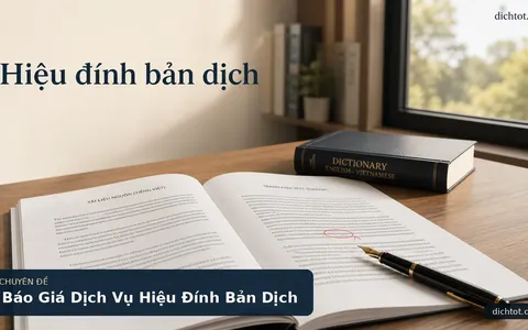 Báo Giá Dịch Vụ Hiệu Đính Bản Dịch