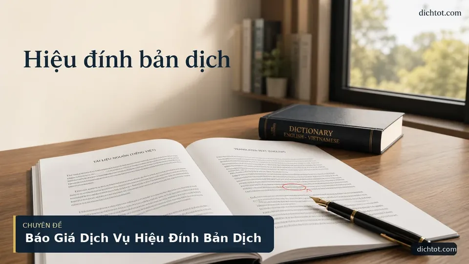 Báo Giá Dịch Vụ Hiệu Đính Bản Dịch
