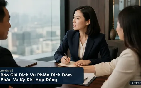Báo Giá Dịch Vụ Phiên Dịch Đàm Phán Và Ký Kết Hợp Đồng