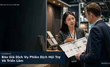 Báo Giá Dịch Vụ Phiên Dịch Hội Trợ Và Triển Lãm