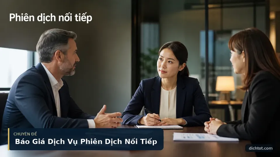 Báo Giá Dịch Vụ Phiên Dịch Nối Tiếp