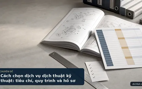 Cách chọn dịch vụ dịch thuật kỹ thuật: tiêu chí, quy trình và hồ sơ