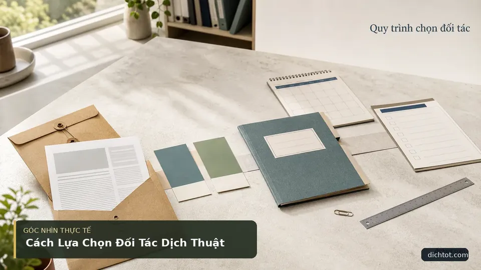 Cách Lựa Chọn Đối Tác Dịch Thuật — hình minh họa dịch thuật