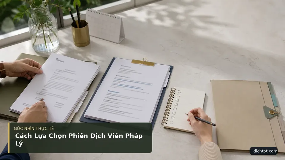 Chi tiết minh họa dịch thuật trong bài Cách Lựa Chọn Phiên Dịch Viên Pháp Lý